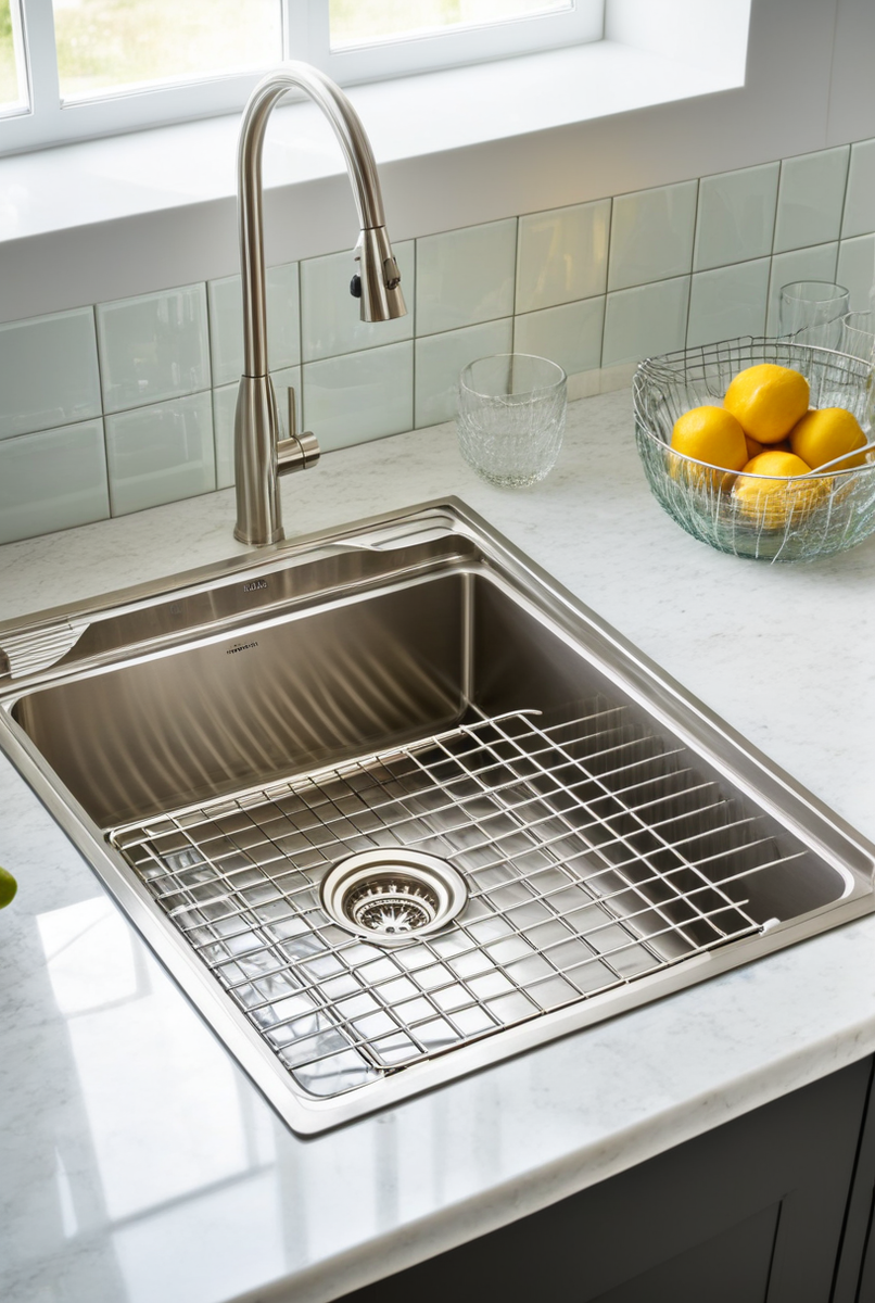 Как защитить посуду и раковину: полезные советы по выбору решетки