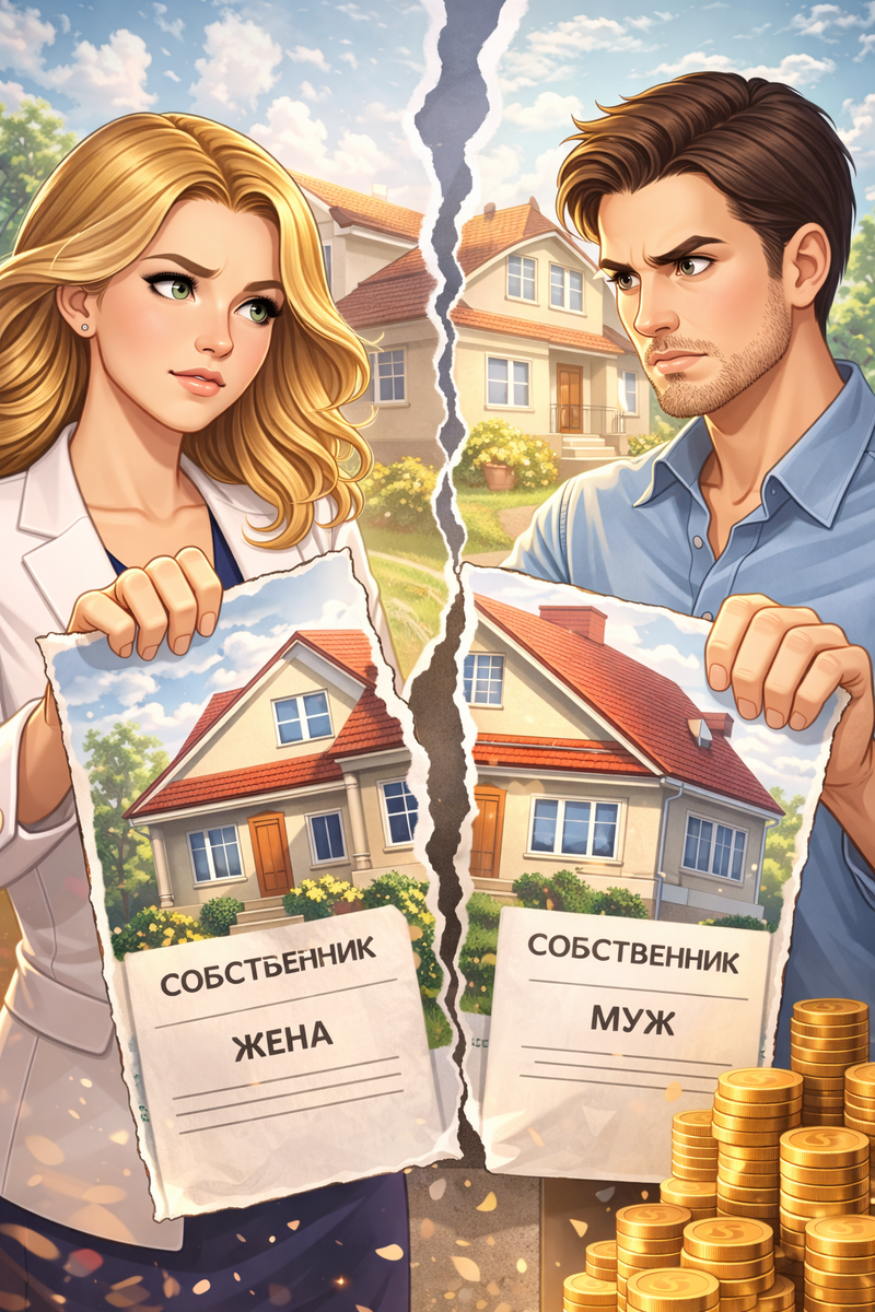 Почему муж может получить половину квартиры, оформленной на жену