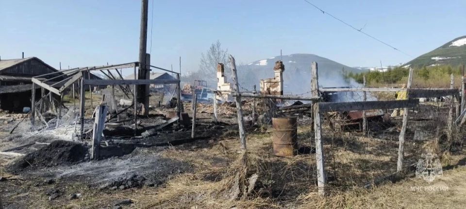 Добровольцы несколько часов защищали от огня родное село Гарманда в Магаданской области Добровольцы несколько часов защищали от огня родное село Гарманда в Магаданской области