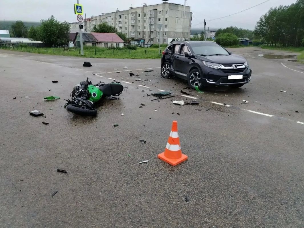 На федеральной трассе "Колыма" погиб мотоциклист