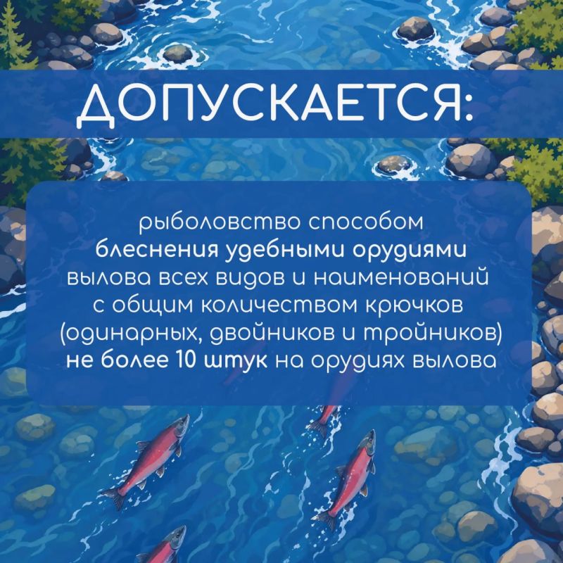 С 27 по 31 июля вылов тихоокеанских лососей и гольцов из рек, впадающих в Охотское море, временно запрещен С 27 по 31 июля вылов тихоокеанских лососей и гольцов из рек, впадающих в Охотское море, временно запрещен