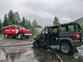 Огонь полностью уничтожил автомобиль в Синегорье