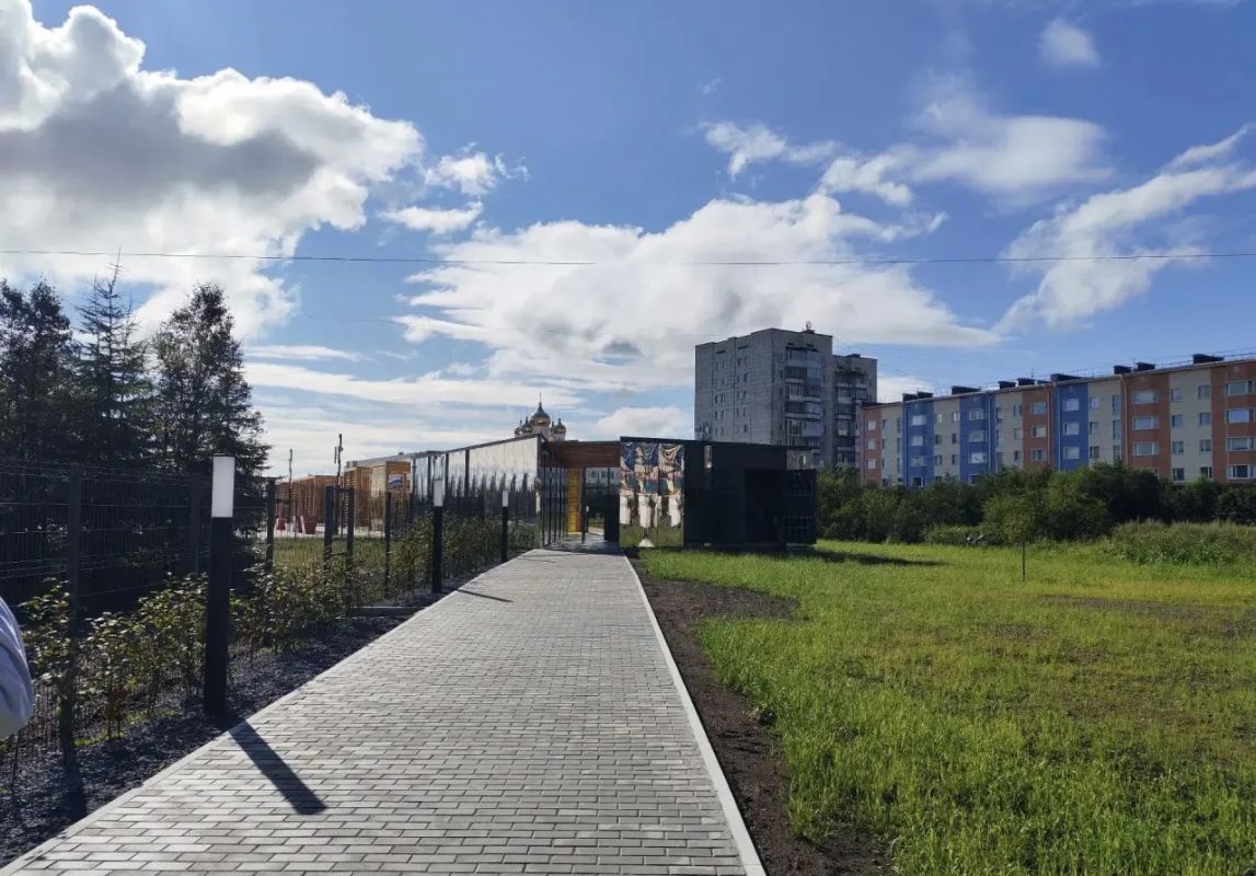 Благоустройство Магаданской площади в городе Магадане находится в высокой степени готовности Благоустройство Магаданской площади в городе Магадане находится в высокой степени готовности