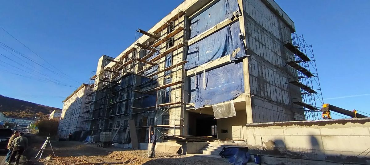 Продолжается строительство здания городской прокуратуры в Магадане Продолжается строительство здания городской прокуратуры в Магадане