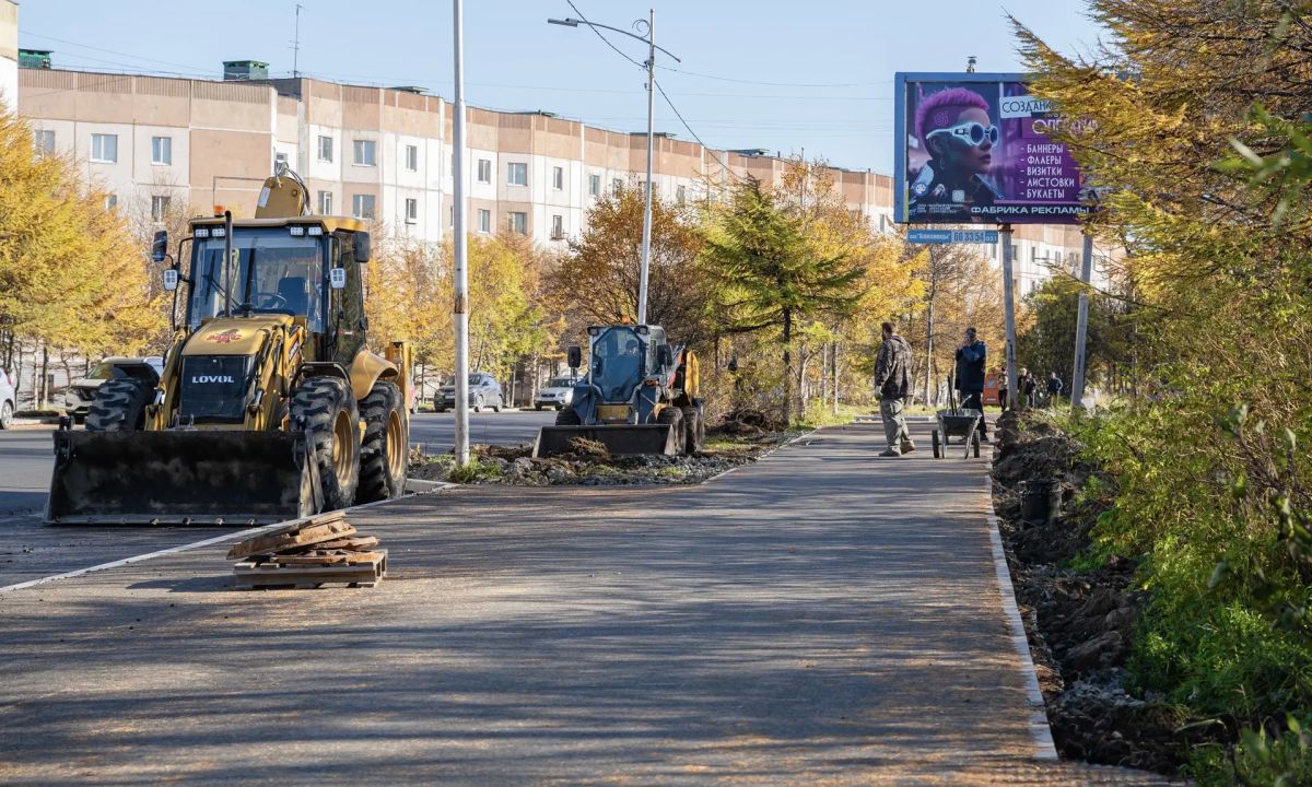 Продолжается капитальный ремонт ключевых магистралей Магадана Продолжается капитальный ремонт ключевых магистралей Магадана