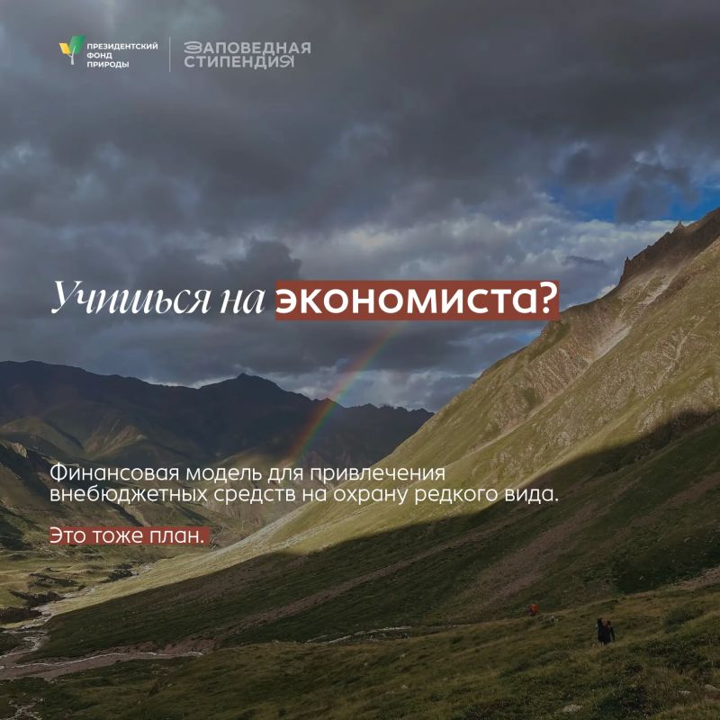 Студенты еще могут побороться за стипендии Президентского фонда природы Студенты еще могут побороться за стипендии Президентского фонда природы
