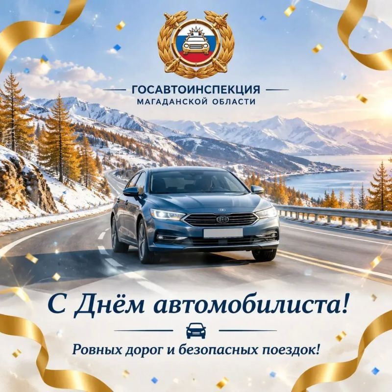 Госавтоинспекция Магаданской области поздравляет с Днём автомобилиста!